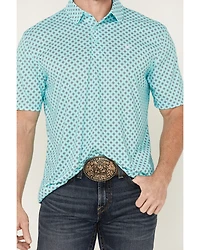 Ariat Men's Geo Print Short Sleeve Button-Down Performance Polo