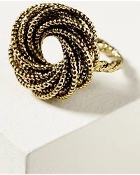 Shyanne Women's Soleil Gold Rope Statement Ring
