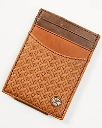 Hooey Men's Hands Up Basket Weave Money Clip