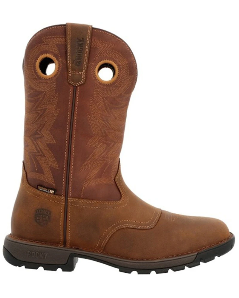 Rocky Men's Legacy 32 Waterproof Western Work Boot - Square Toe