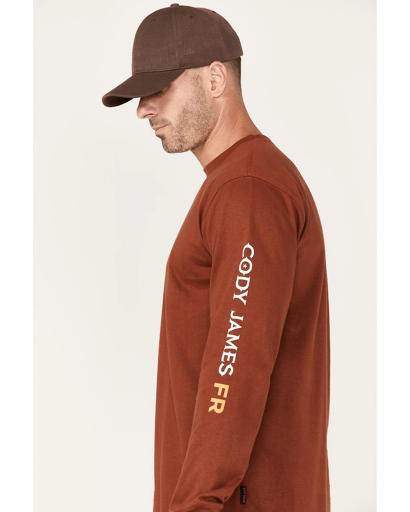 Cody James Men's FR Logo Long Sleeve Work T-Shirt - Tall