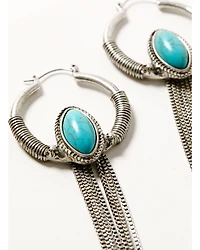 Shyanne Women's Fringe Hoop Earrings