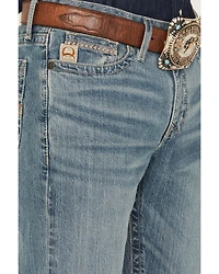 Cinch Men's Ian Medium Wash Slim Bootcut Performance Stretch Denim Jeans