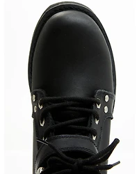 Ad Tec Women's 6" Lace Zipper Biker Boots - Soft Toe