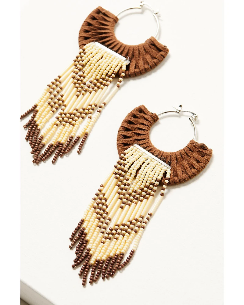 Shyanne Women's Heritage Valley Beaded Fringe Earrings