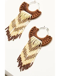 Shyanne Women's Heritage Valley Beaded Fringe Earrings