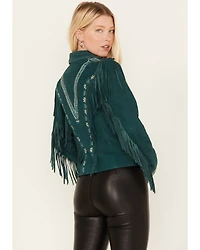 Shyanne Women's Suede Fringe Jacket