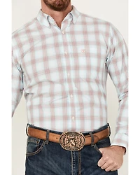 Ariat Men's Pro Series King Plaid Print Long Sleeve Button-Down Western Shirt