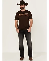 Moonshine Spirit Men's Rocky Mountain Black Wash Slim Stretch Denim Jeans