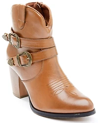 Roper Women's Maybelle Belted Short Western Boots - Round Toe