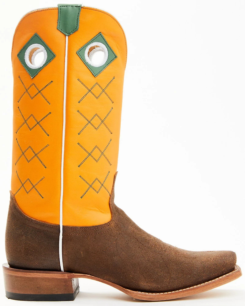 Justin Men's Billet Cowhide Leather Western Boots - Square Toe