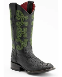Ferrini Women's Caiman Croc Print Western Boots - Square Toe