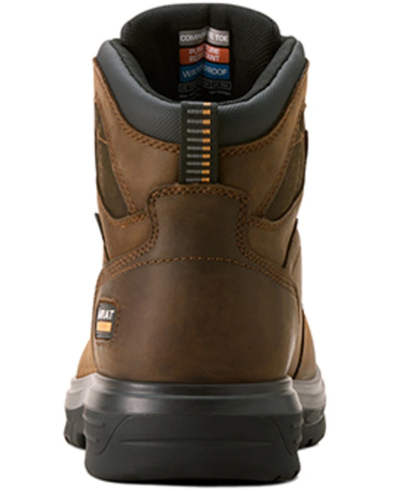 Ariat Men's 6" Turbo CSA Waterproof Work Boots - Carbon Toe