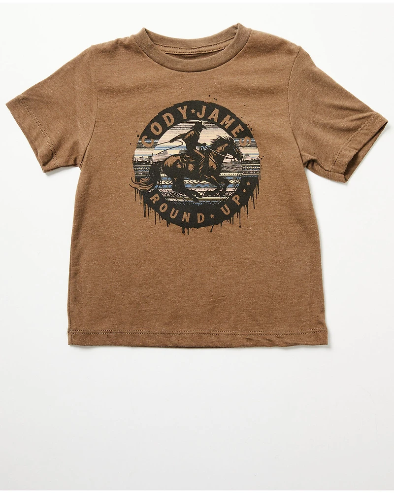 Cody James Toddler Boys' Rodeo Round Up Short Sleeve Graphic T-Shirt