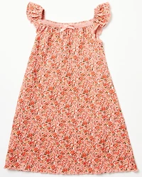 Shyanne Toddler Girls' Ditsy Floral Print Ruffle Sleeve Midi Dress