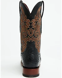 Ariat Men's Exotic Full Quill Ostrich Classic Cash Western Boots - Broad Square Toe