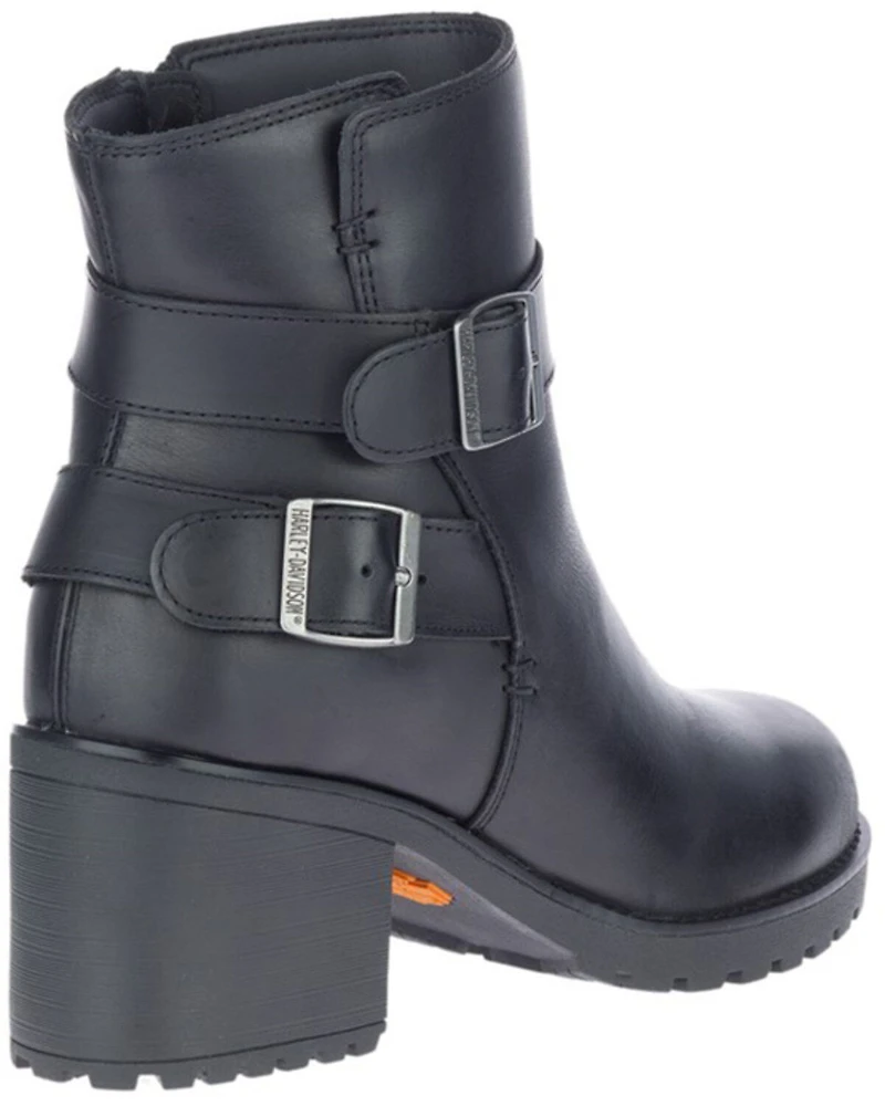 Harley Davidson Women's Lalanne Double Strap Moto Boots - Round Toe