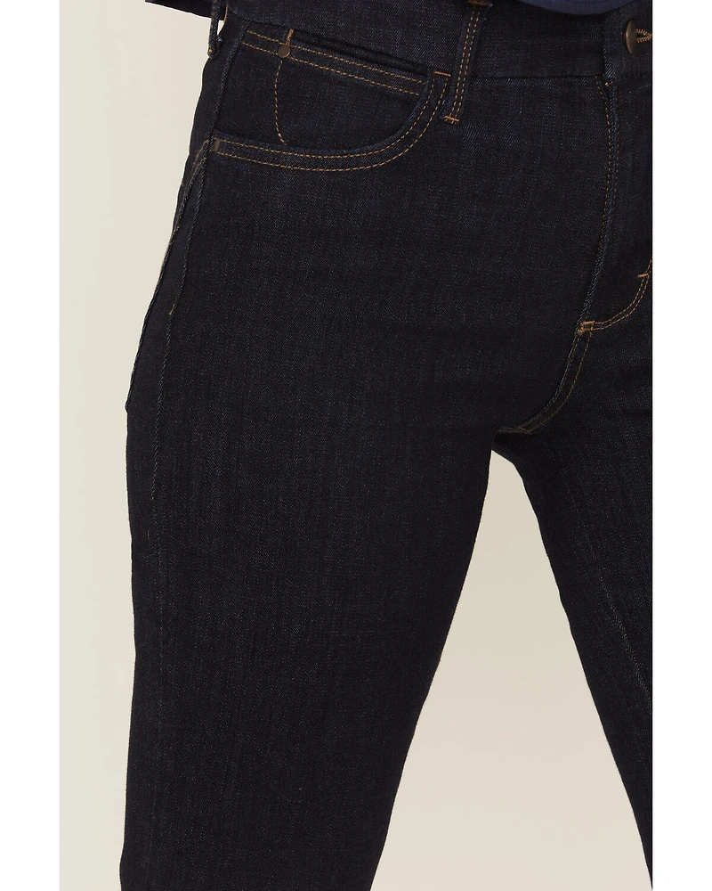Wrangler Women's Adalyn Dark Wash Bespoke High Rise Flare Stretch Denim Jeans