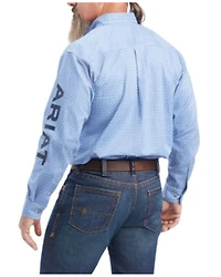 Ariat Men's FR Lanting Logo Geo Print Button Down Work Shirt