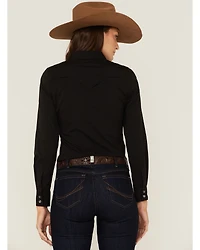 RANK 45® Women's Outdoor Vented York Riding Long Sleeve Snap Western Shirt
