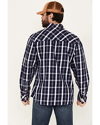 Resistol Men's Glacier Plaid Long Sleeve Button Down Shirt