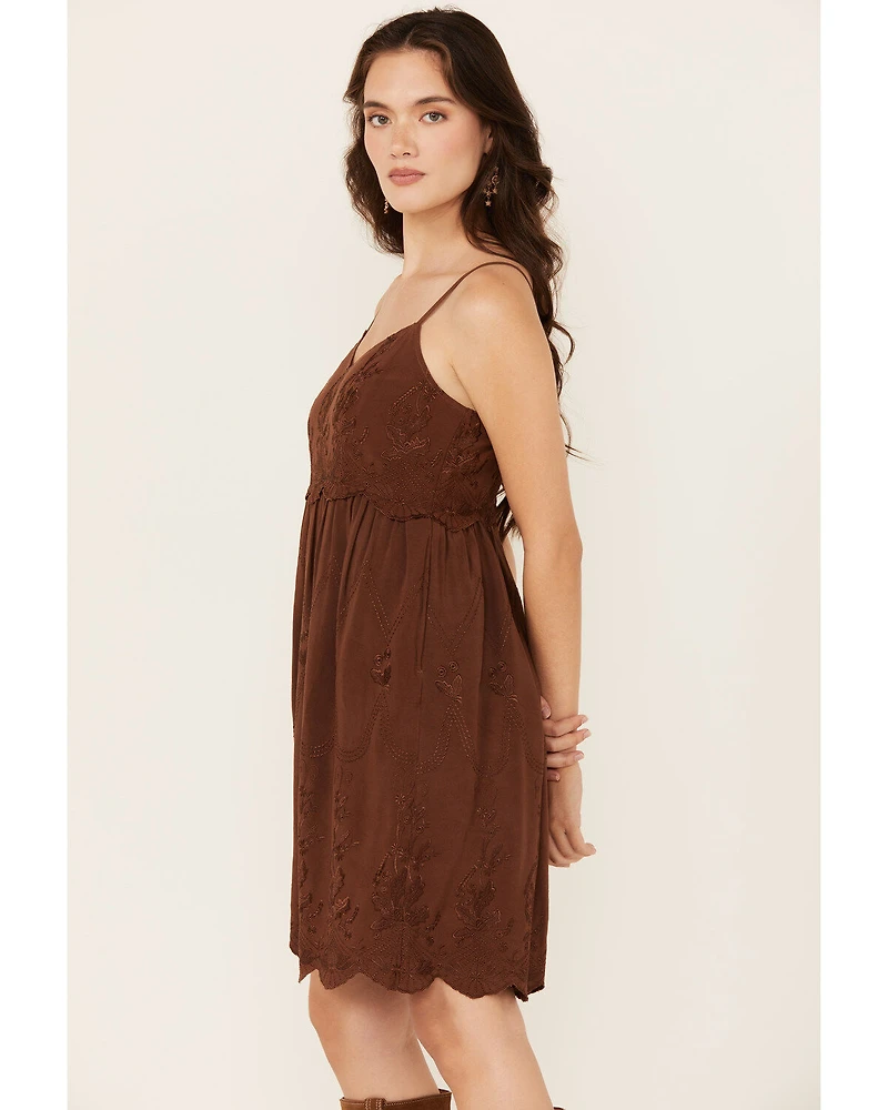 Cleo + Wolf Women's Brina Embroidered Mini Dress
