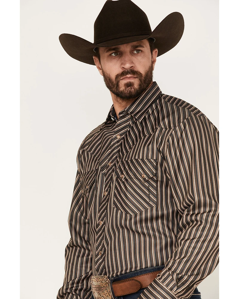Reisistol Men's Quinton Stripe Snap Western Shirt
