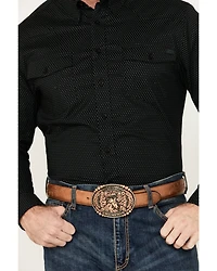 Justin Men's Boot Barn Exclusive JustFlex Diamond Geo Print Long Sleeve Button-Down Western Shirt