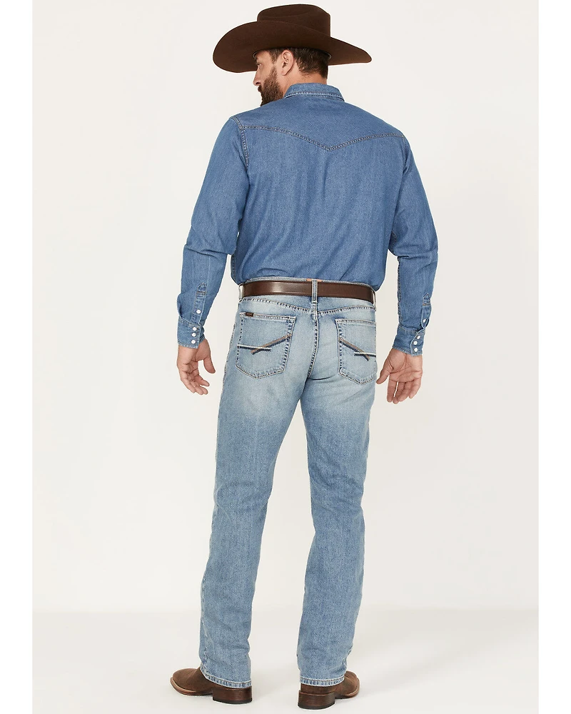 Ariat Men's M4 Orleans Abel Light Wash Stretch Relaxed Straight Jeans