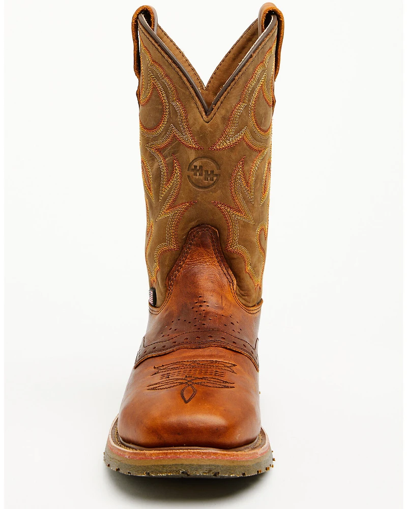Double H Men's Domestic Pull-On Work Boots - Steel Toe