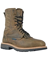 Hoss Men's Distressed Lace-Up Waterproof Work Boots - Composite Toe