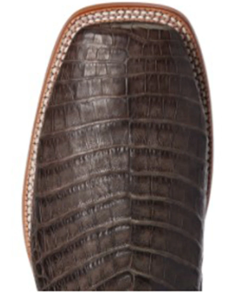 Ariat Men's Denton Exotic Caiman Belly Skin Western Boots - Broad Square Toe