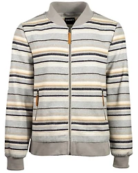 Hooey Men's Striped Full-Zip Bomber Jacket