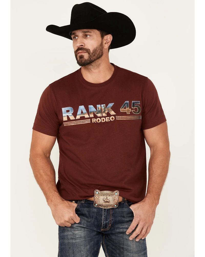 RANK 45® Men's Photoreal Logo Short Sleeve T-Shirt