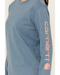 Carhartt Women's Loose Fit Heavyweight Long Sleeve Graphic Work Shirt