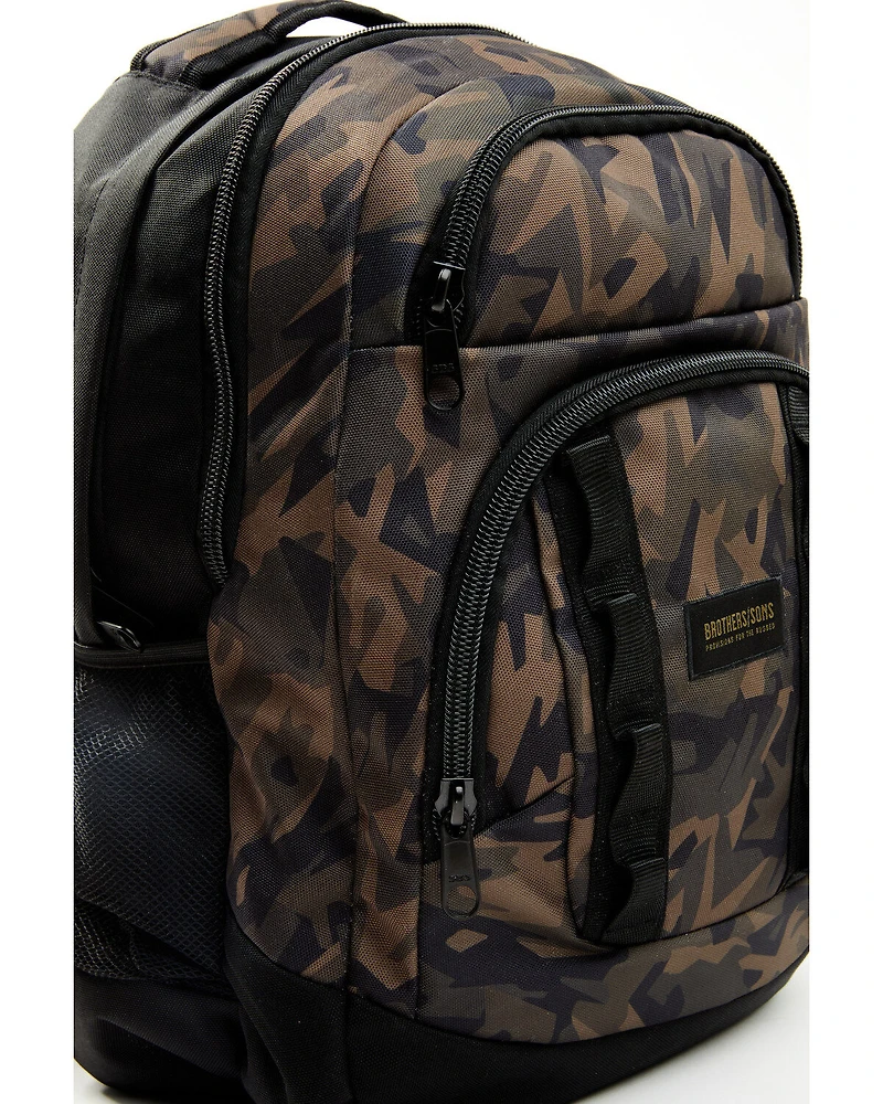 Brothers and Sons Men's Camo Print Backpack