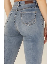 Rock & Roll Denim Women's Slit Front Trouser Jeans