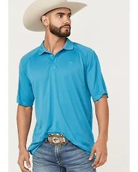 Ariat Men's AC Solid Short Sleeve Button-Down Polo Shirt