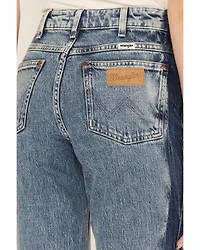 Wrangler Women's Two tone Color Block High Rise Westward Bootcut Jeans