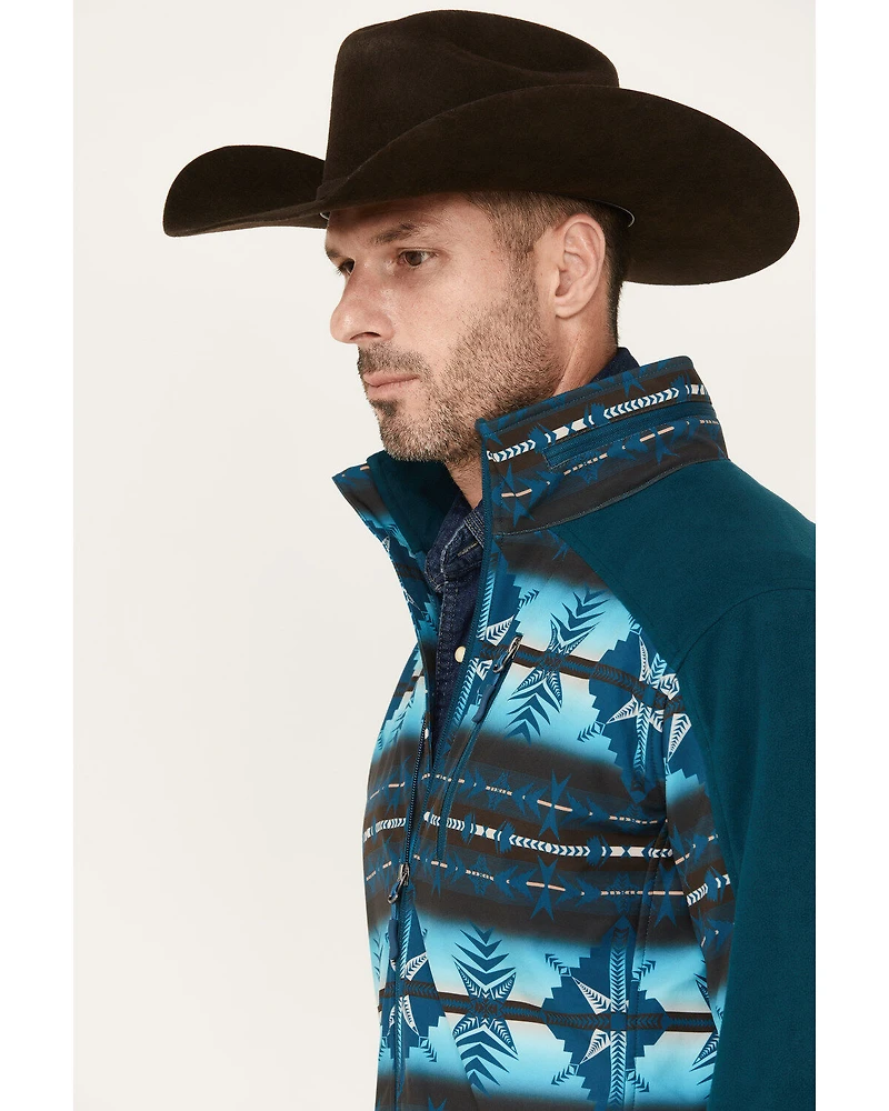 Powder River Outfitters Men's Southwestern Print Softshell Jacket