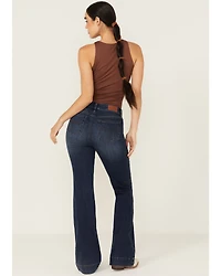 Shyanne Women's Joni High Rise Trouser Stretch Denim Jeans
