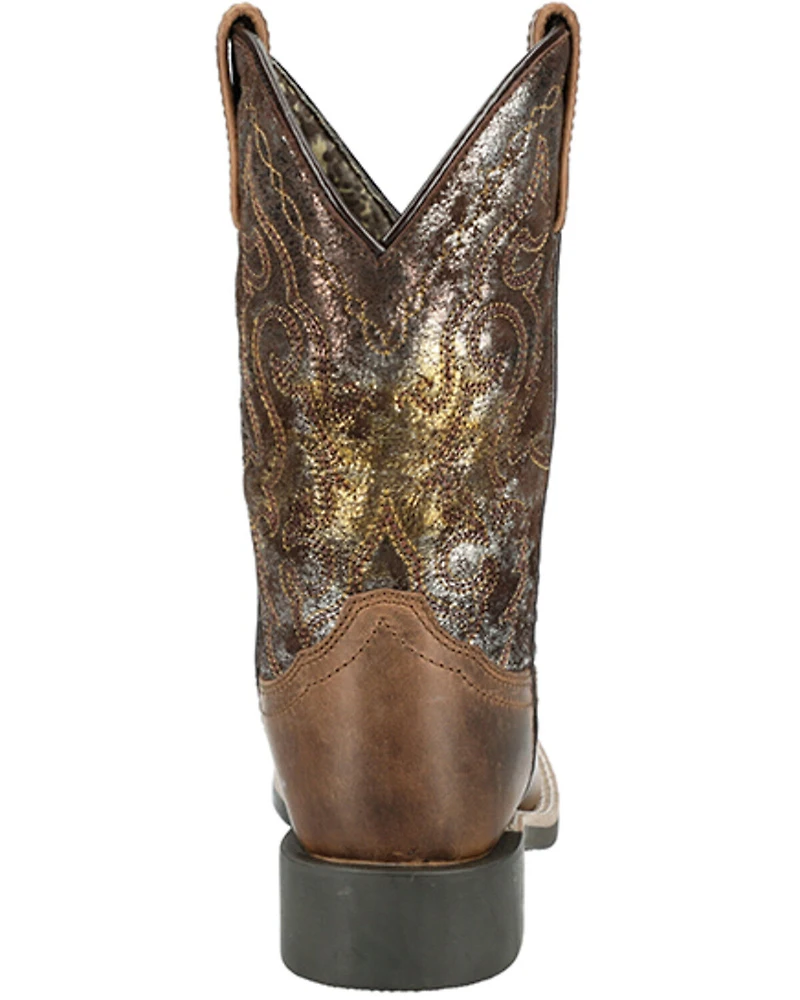 Smoky Mountain Little Girls' Sadie Western Boots - Broad Square Toe