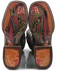 Tin Haul Men's Open Season Transparent Western Boots - Broad Square Toe