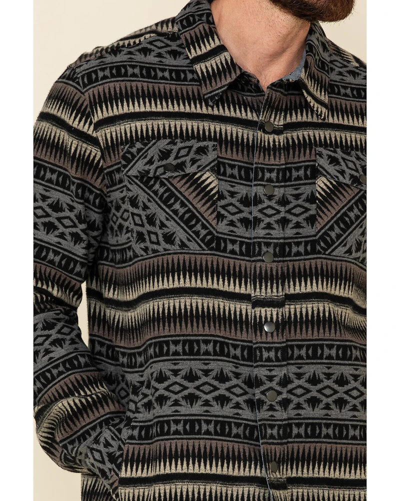 Rock & Roll Denim Men's Jacquard Southwestern Print Border Jacket