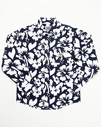 Cinch Toddler Boys' Floral Print Long Sleeve Button-Down Western Shirt
