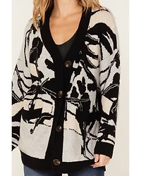 Idyllwind Women's Alice Floral Abstract Cardigan