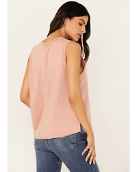 Cleo + Wolf Women's Brianna High Low Whiskey Graphic Tank