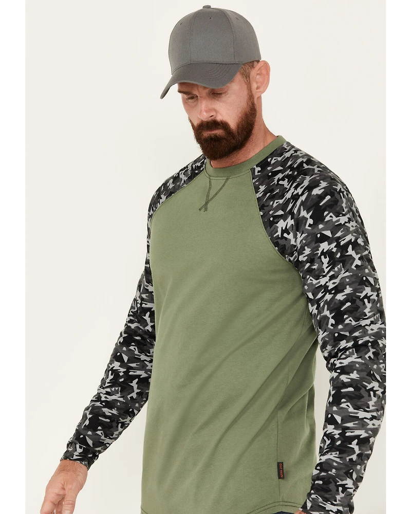 Cody James Men's FR Color Block Baseball Work T-Shirt