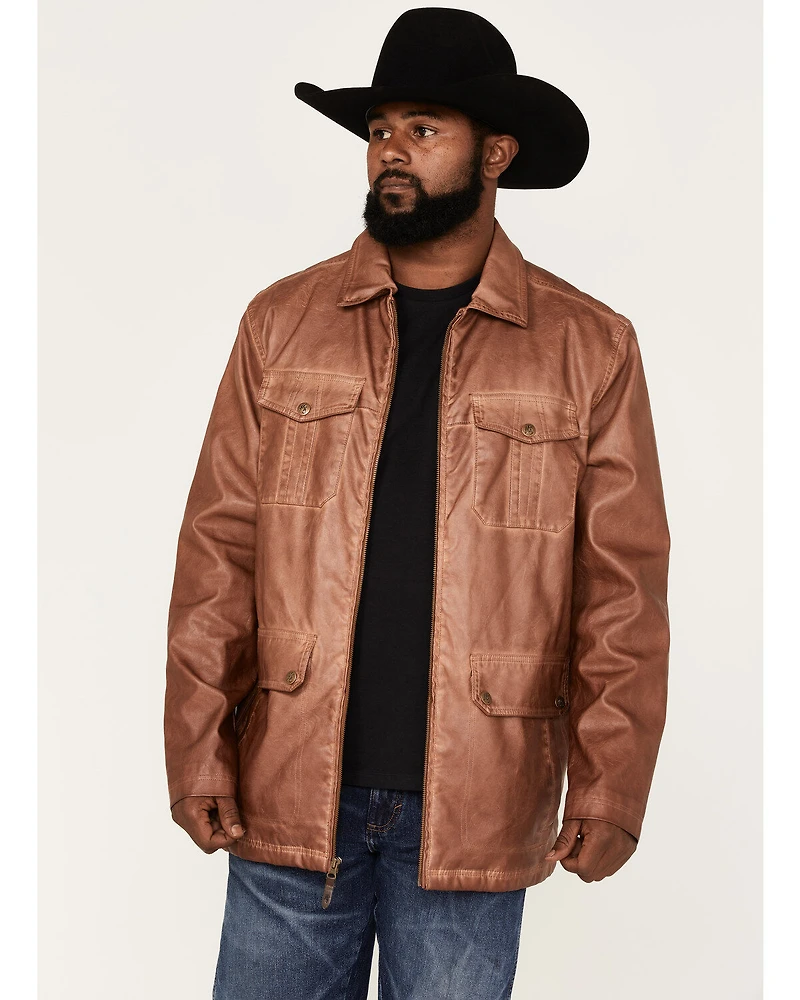 Moonshine Spirit Men's Garment Dye Moto Jacket