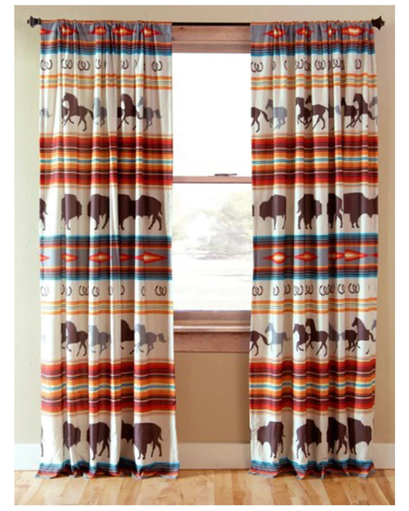 Carsten Home Western Stripe Curtain Panels